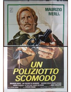 UN POLIZIOTTO SCOMODO Manifesto cinematografico originale 4F