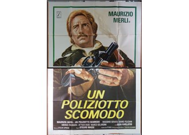 UN POLIZIOTTO SCOMODO Manifesto cinematografico originale 4F