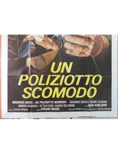UN POLIZIOTTO SCOMODO Manifesto cinematografico originale 4F