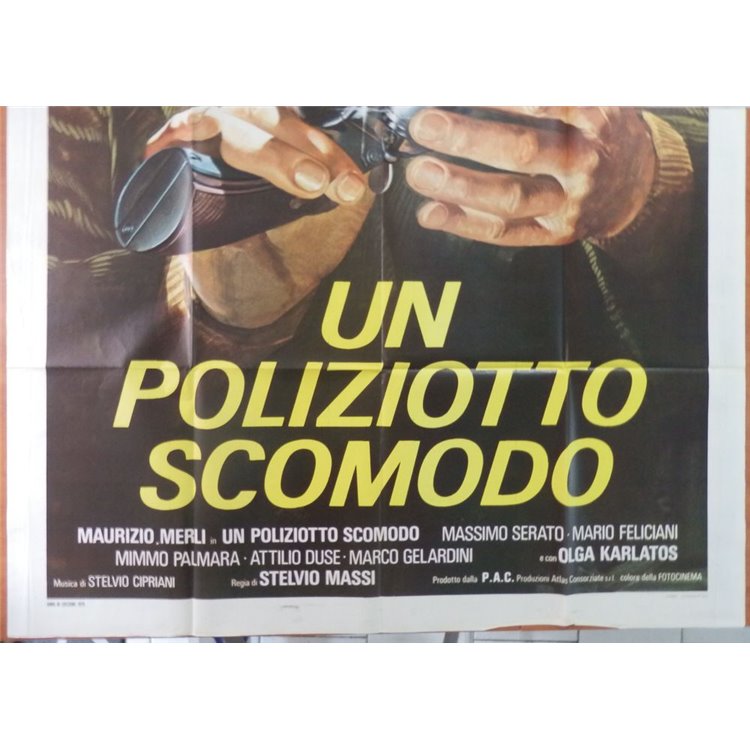 UN POLIZIOTTO SCOMODO Manifesto cinematografico originale 4F