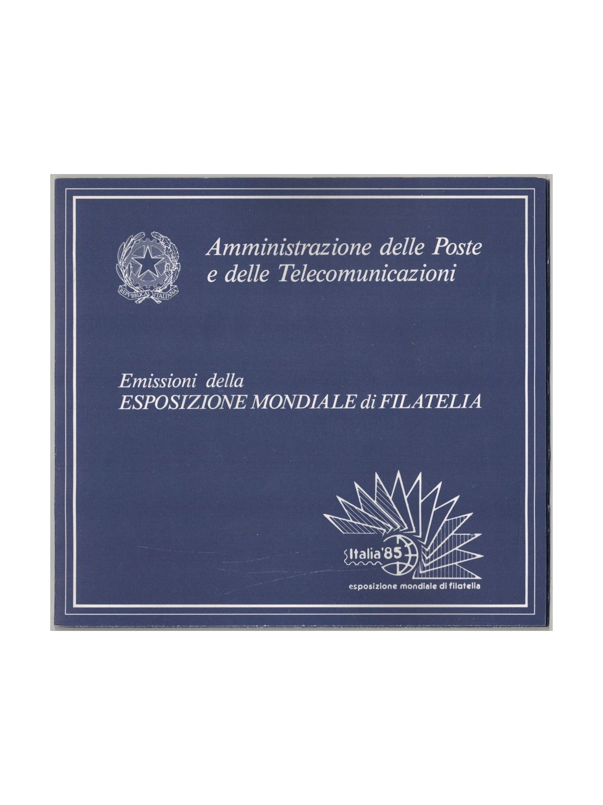 ITALIA 1985 Esposizione di filatelia, folder con 3 BF MNH**