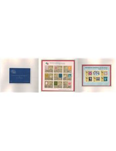 ITALIA 1985 Esposizione di filatelia, folder con 3 BF MNH**