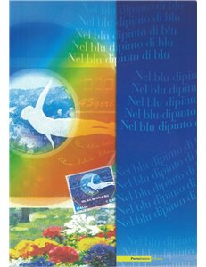 ITALY 2008 Folder In the Blue Painted Blue
