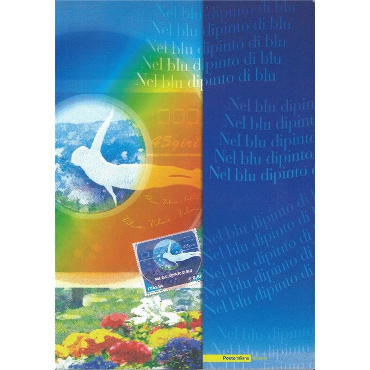 ITALY 2008 Folder In the Blue Painted Blue