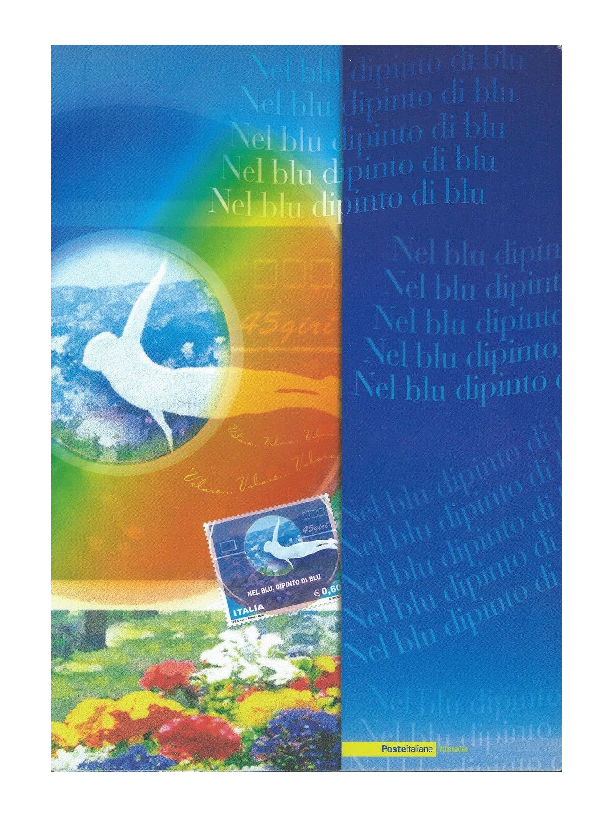 ITALIA 2008 Folder Nel Blu Dipinto di Blu