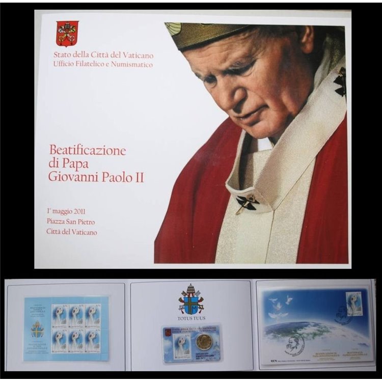 VATICANO 2011 Folder Beatificazione Papa Giovanni Paolo II