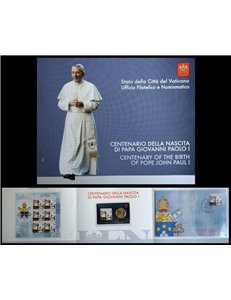 VATICANO 2012 Folder Centenario Papa GIOVANNI PAOLO I