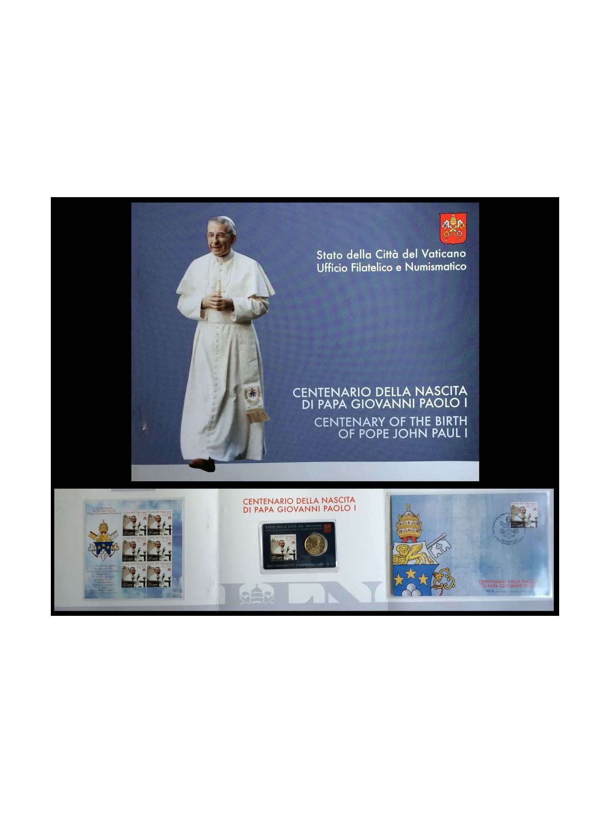 VATICAN 2012 Folder Centenary Pope John Paul I