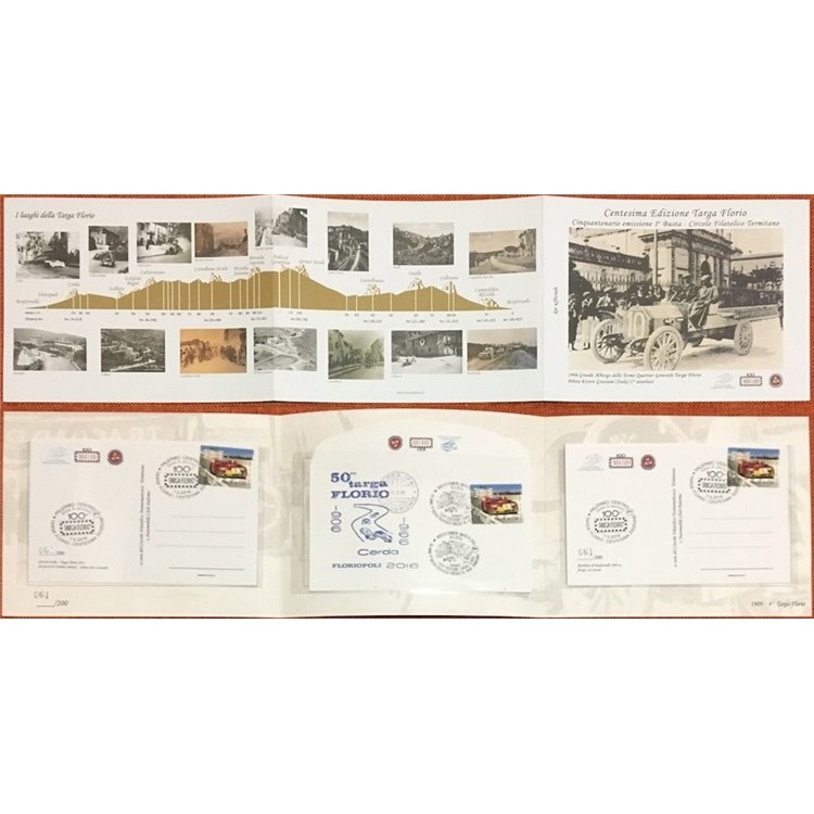 ITALIA 2016 Folder Ufficiale 100ª Targa Florio