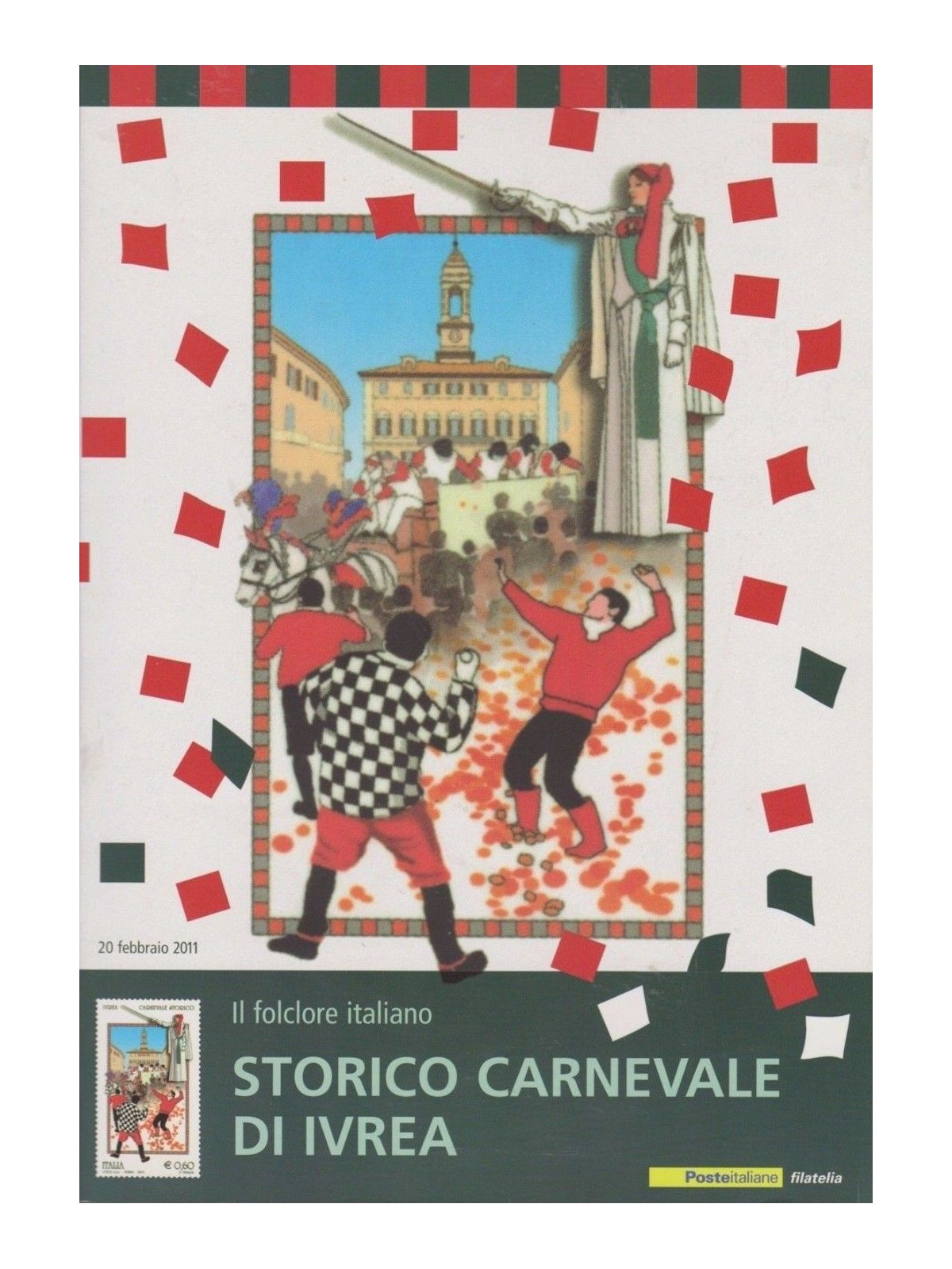 ITALY 2011 Historical Folder Carnival of Ivrea
