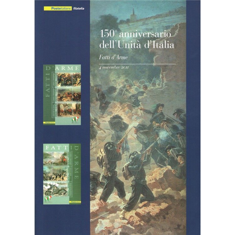 ITALY 2011 Folder Unification of Italy (Fatti d'Arme)
