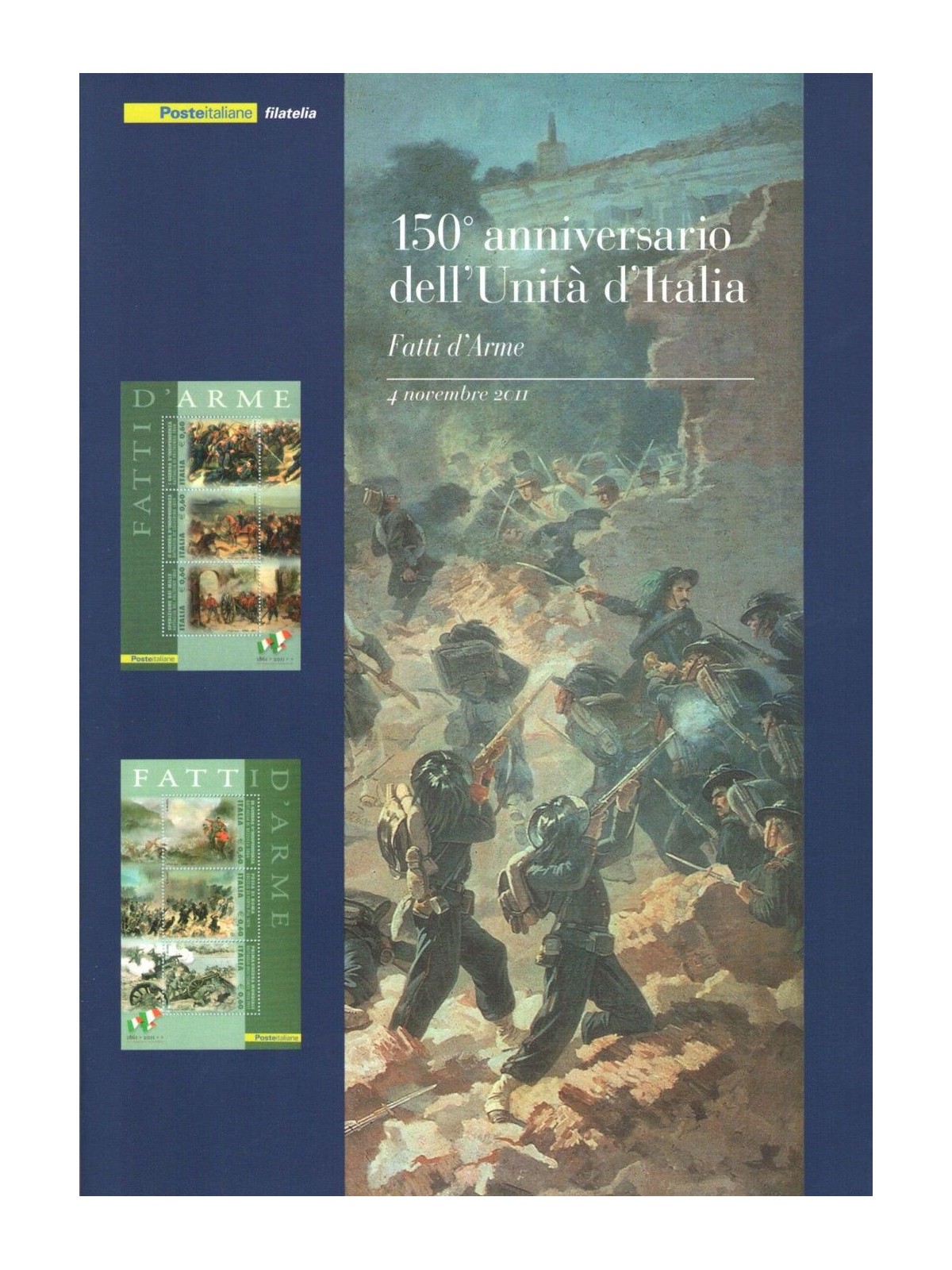 ITALIA 2011 Folder Unità d'Italia (Fatti d'Arme)