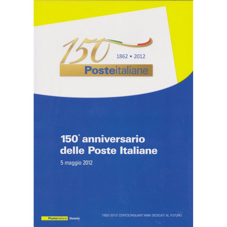 ITALY 2012 Folder Anniversary of the Italian Post Office
