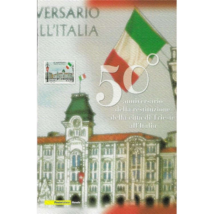 ITALY 2004 Folder 50th Anniversary of the Restitution of Trieste to Italy