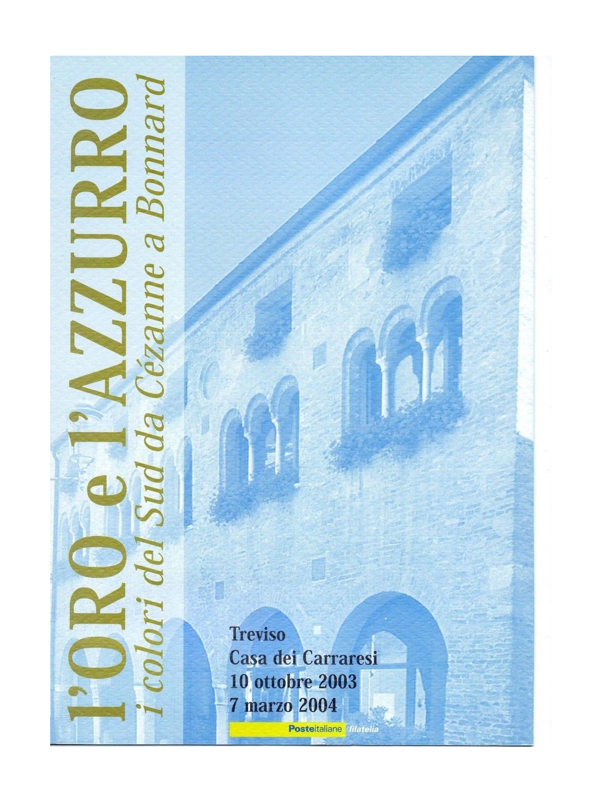 ITALIA 2003 Folder l'Oro e l'Azzurro