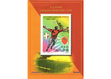 ITALIA 2001 Folder Roma Campione d'Italia