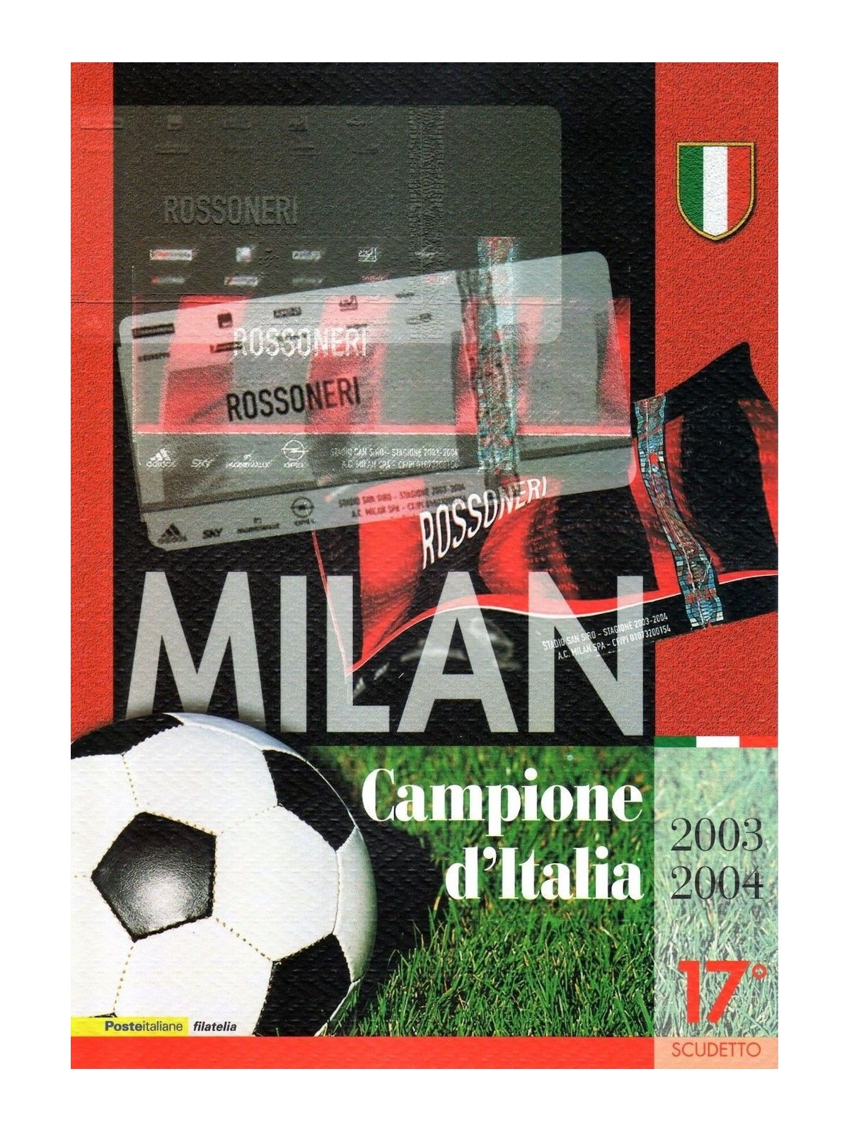 ITALY 2004 Folder Milan Champion of Italy