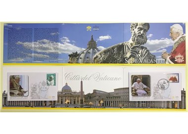 VATICANO 2013 Folder Sede Vacante (Annuncio e ultimo giorno)