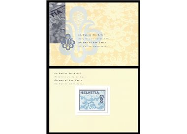 SWITZERLAND 2000 St. Gallen Lace (Official Folder) MNH**