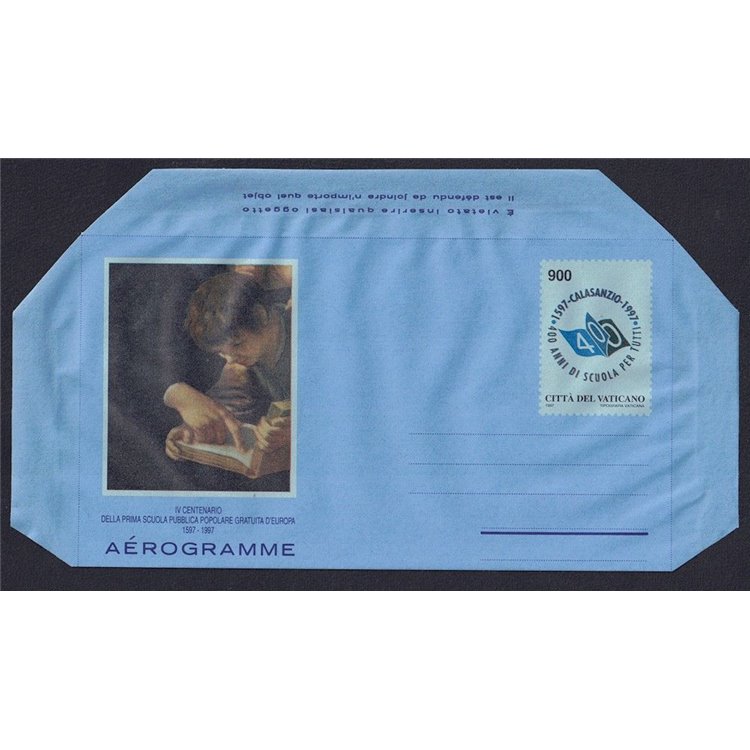 VATICAN 1997 Public school (aerogram) new