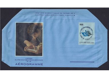 VATICANO 1997 Scuola pubblica popolare (aerogramma) nuovo