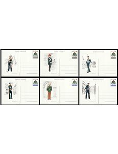 SAN MARINO 1979 Sammarinese Uniforms 6 New Postcards