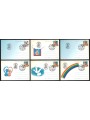 SAN MARINO 1998 Augurali 6 Cartoline Postali FDC