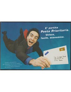 ITALY 1999 Priority, New Postcard