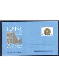 VATICAN 2009 LUMSA Anniversary (aerogram) new