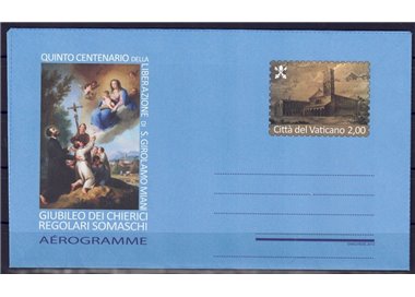 VATICAN 2012 Jubilee Year Somasco (aerogram) new