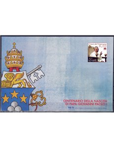 VATICANO 2012 Giovanni Paolo I (Busta Postale) nuova