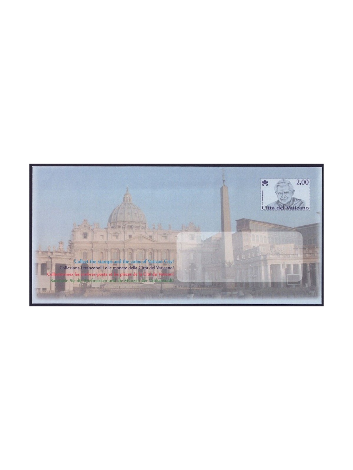 VATICANO 2013 Benedetto XVI (Busta Postale) nuova