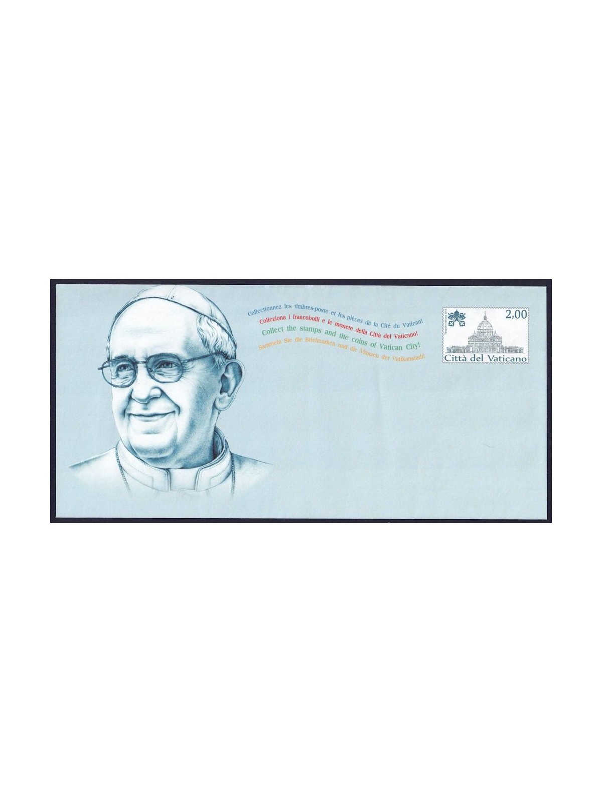 VATICANO 2014 San Pietro (Busta Postale) nuova