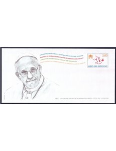 VATICAN 2015 Peace (Postal Envelope) new