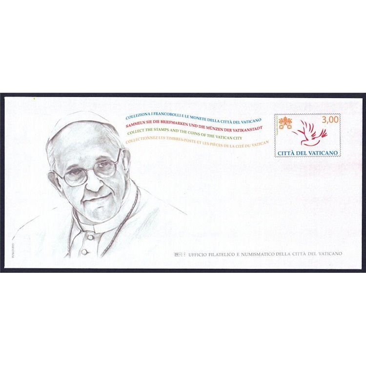 VATICANO 2015 La Pace (Busta Postale) nuova