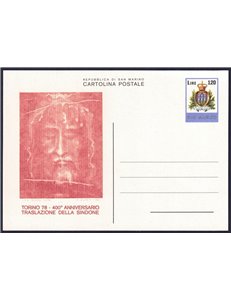SAN MARINO 1978 Holy Shroud (Postcard)