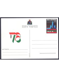 SAN MARINO 1976 Esposizione di Filatelia (Cartolina postale)