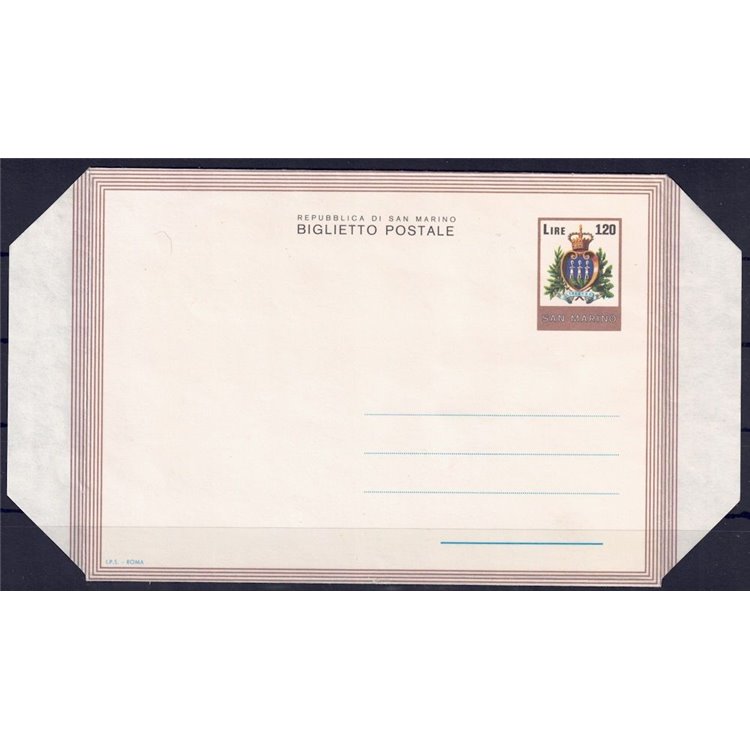 SAN MARINO 1978 Ordinario, biglietto postale nuovo