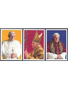 VATICAN 2005 Benedict XVI, 3 new postcards