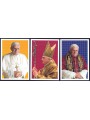 VATICANO 2005 Benedetto XVI, 3 cartoline postali nuove