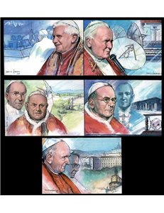VATICANO 2006 Radio Vaticana, 5 cartoline postali nuove