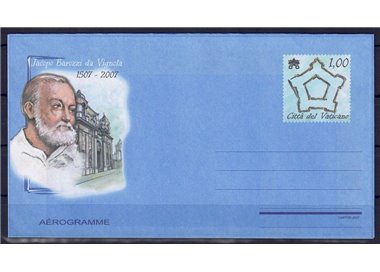 VATICAN 2007 Jacopo Barozzi da Vignola, new aerogram