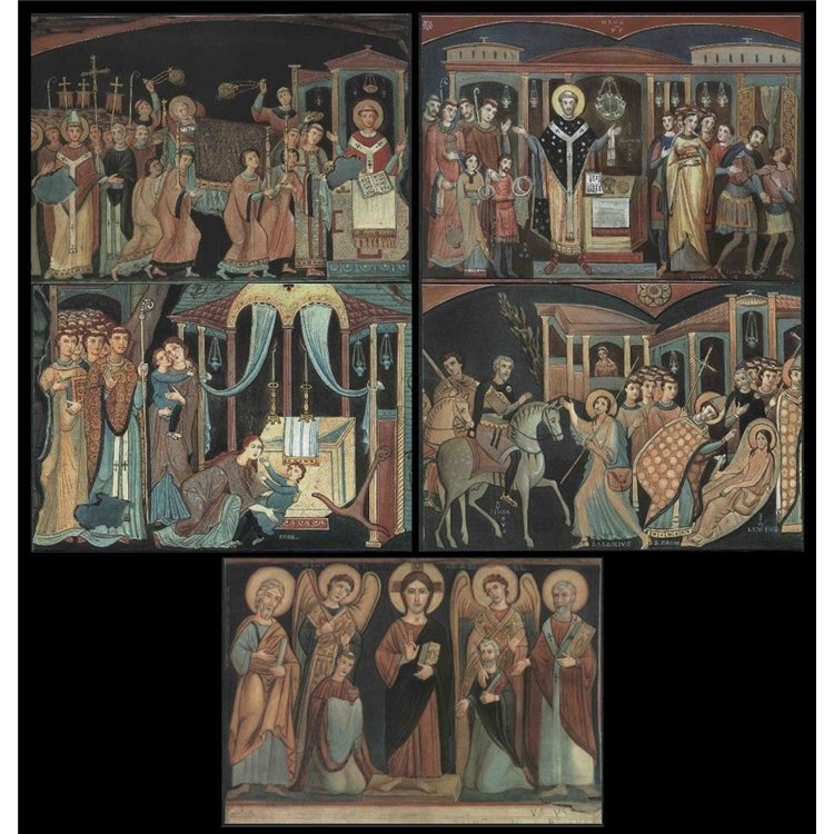 VATICANO 2007 Basilica di San Clemente, 5 cartoline postali nuove