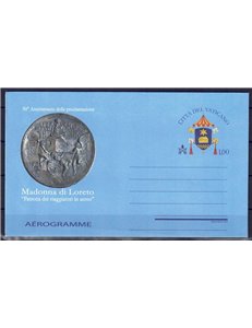 VATICAN 2010 Madonna of Loreto (aerogram) new