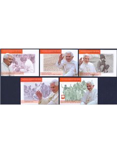 VATICAN 2010 Cor Unum, 5 new postcards