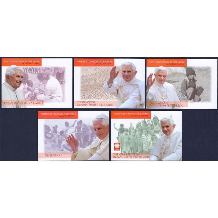 VATICAN 2010 Cor Unum, 5 new postcards