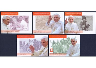 VATICANO 2010 Cor Unum, 5 Cartoline Postali nuove