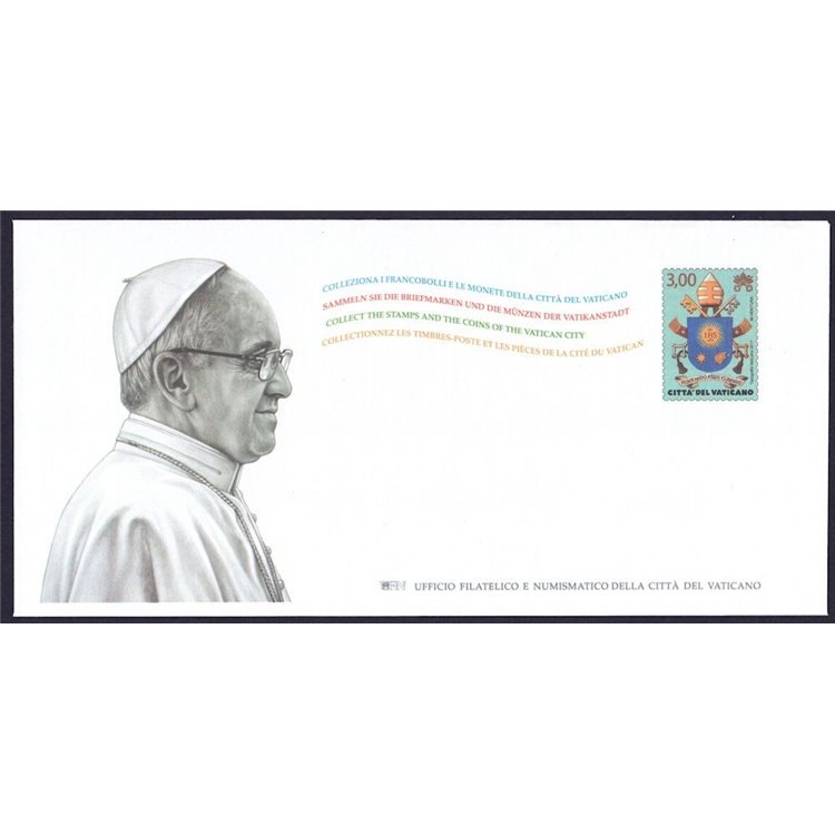 VATICAN 2017 Pope Francis (Postal Envelope) new