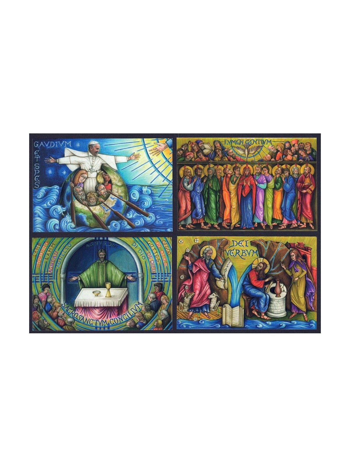 VATICAN 2015 Second Vatican Ecumenical Council, 4 new postcards