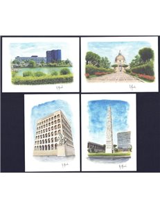 ITALIA 2009 ROMA 2009, 4 Cartoline Postali nuove